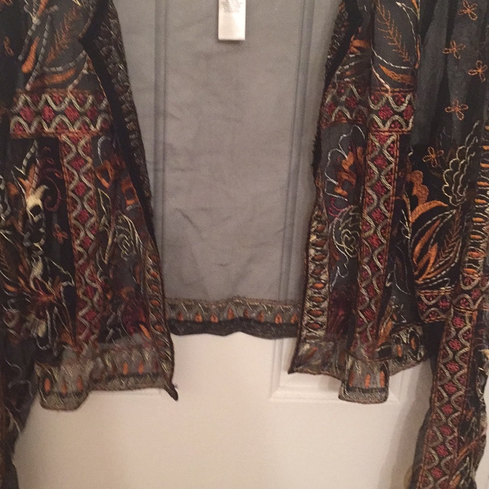 Chico sheer embroidered jacket